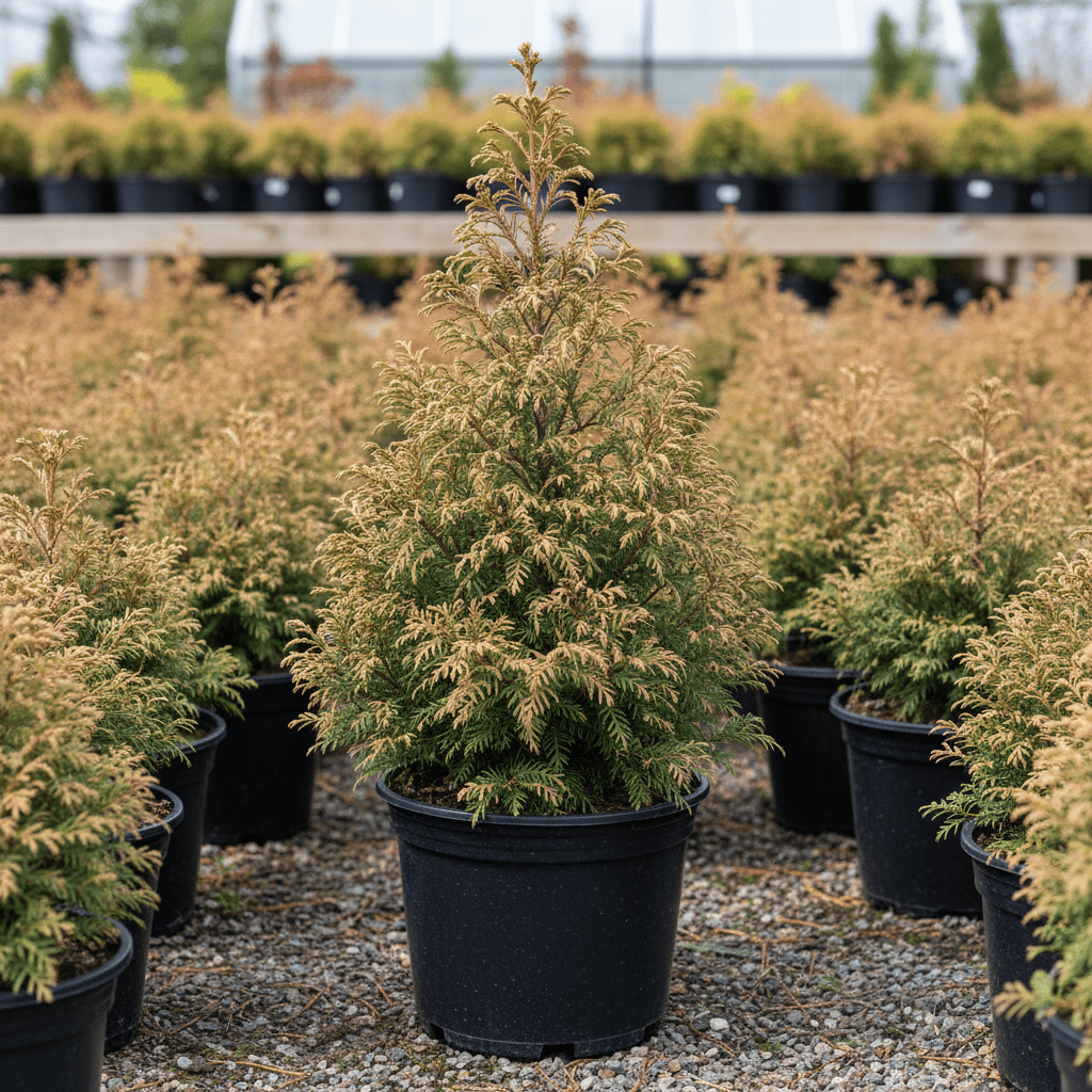 Cryptomeria japonica Elegans Kadife Çam fidanı 40 - 60 cm arası - Bahçevilya