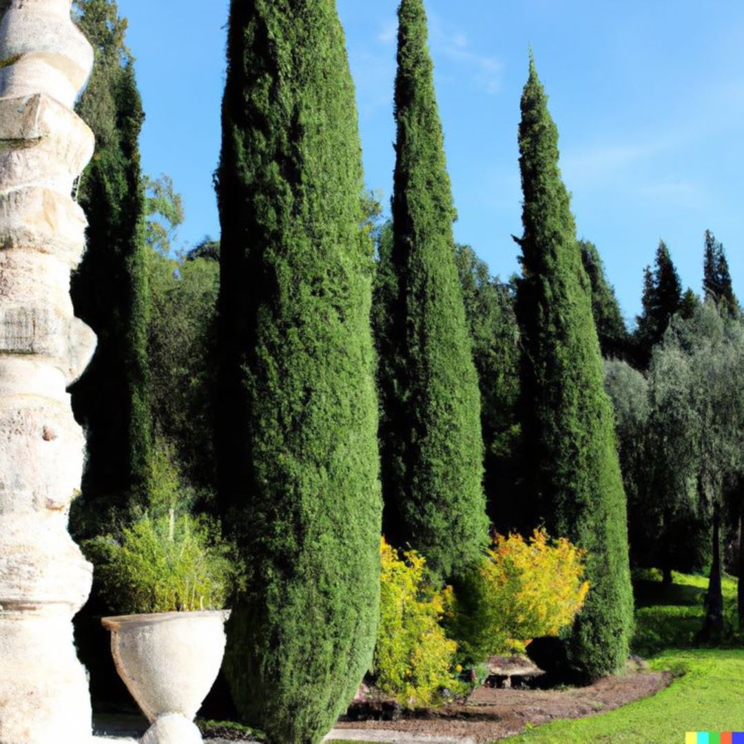 Bahçevilya 10 Adet Kara selvi Fidanı (Cupressus sempervirens) tüplü 1-2 yaş arası - Bahçevilya