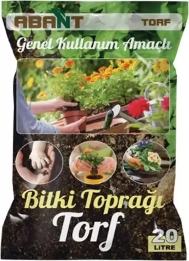 Bahçevilya Genel Kullanım Amaçlı Torf Toprak Dış Mekan Ağaçlar için 20 litre