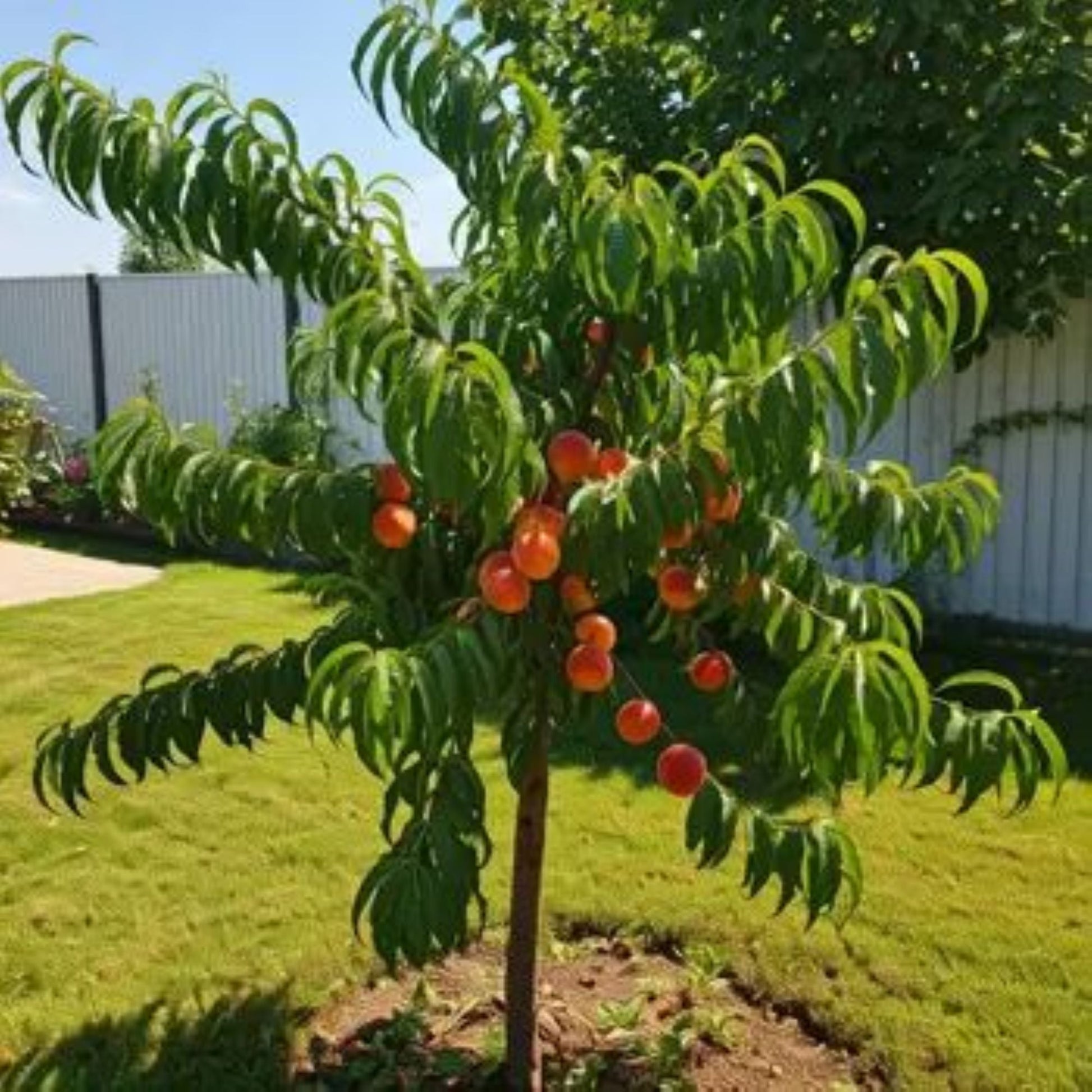 Aşılı Nektarin Fidanı saksılı 80 cm üzeri 2 yaşında - Bahçevilya