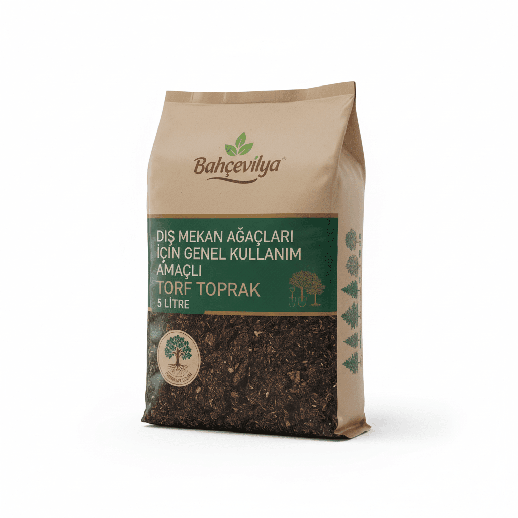 Bahçevilya Dış Mekan Ağaçları için Genel Kullanım Amaçlı Torf Toprak 5 litre - Bahçevilya