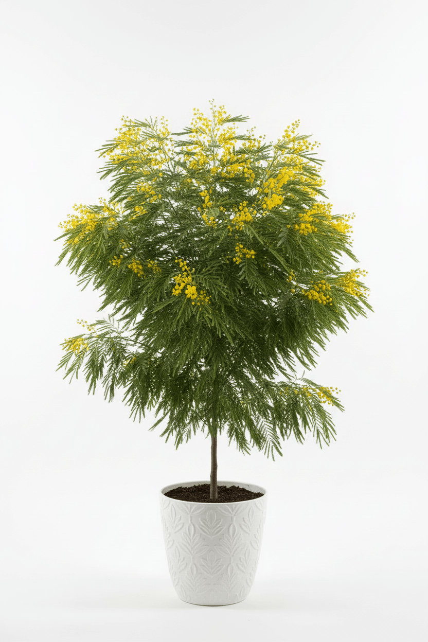 Bahçevilya Mimoza Çiçeği (Acacia dealbata) Fidanı 1-2 Yaş arası tüplü - Bahçevilya