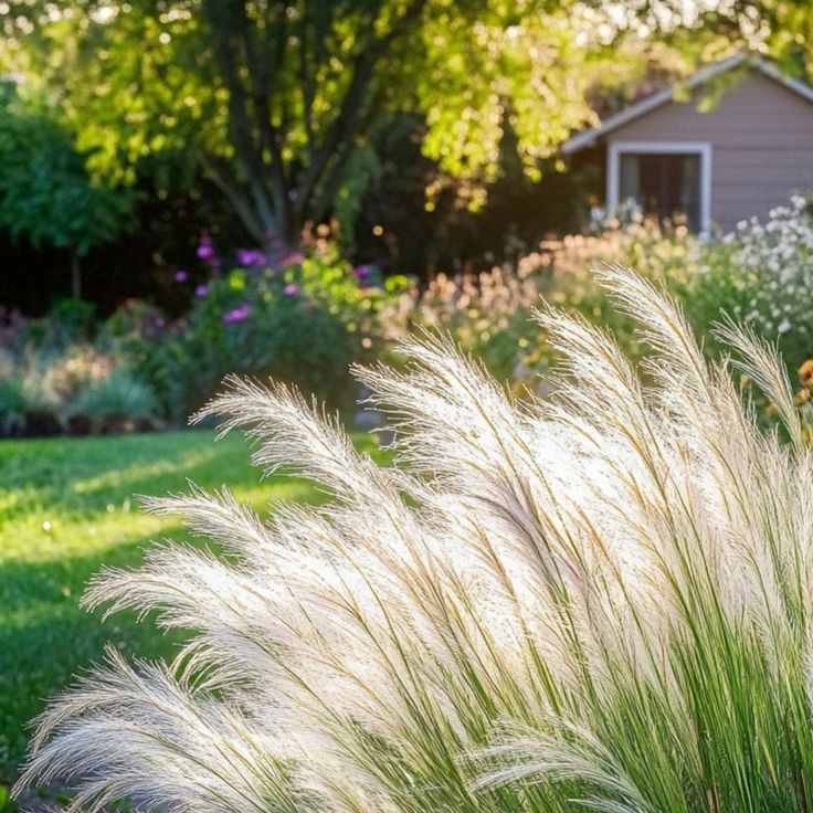 Bahçevilya Stipa Pampas Otu 1 - 2 yaş arası saksılı 40 santim boy - Bahçevilya