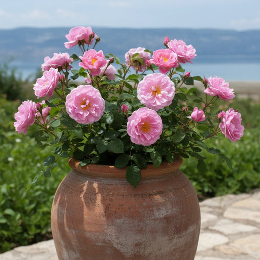 Dikensiz Isparta Gülü Orjinal Reçellik Yenilebilir fidan 1 - 2 yaş arası saksılı - Bahçevilya