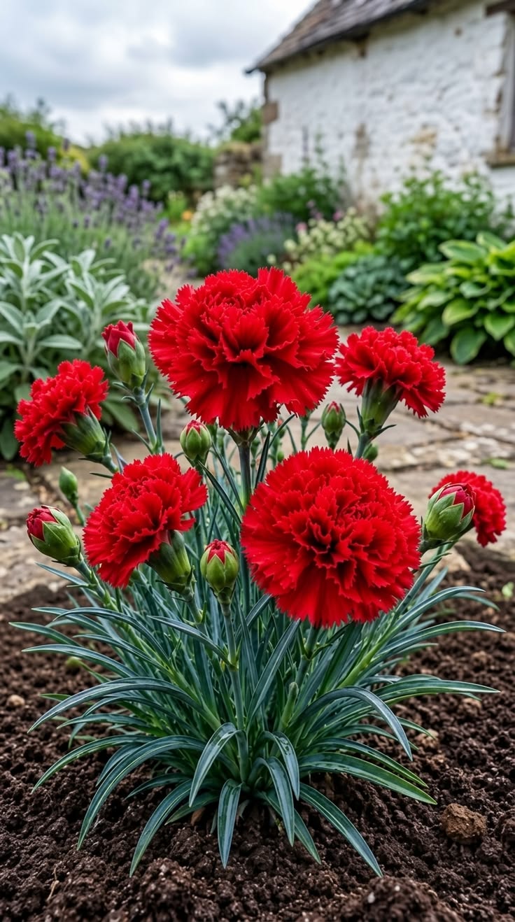 Kırmızı Karanfil Fidanı [Dianthus caryophyllus] 1-2 Yaş arası