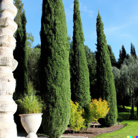 Bahçevilya 10 Adet Kara selvi Fidanı (Cupressus sempervirens) tüplü 1-2 yaş arası - Bahçevilya 
