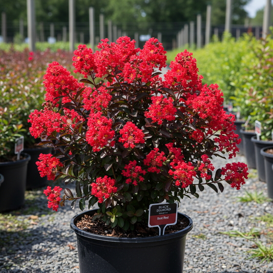 Oya ağacı Black Diamond Best Red Siyah Yapraklı Kırmızı Çiçekli Oya Ağacı 1 - 2 yaş - Bahçevilya