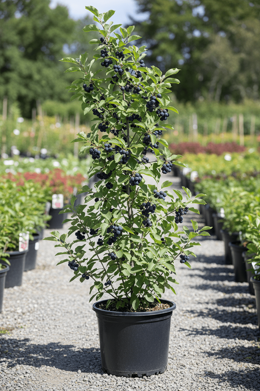 Saskatoonberry meyve fidanı 1 - 2 yaş arası saksılı 30 - 60 cm boylarda - Bahçevilya