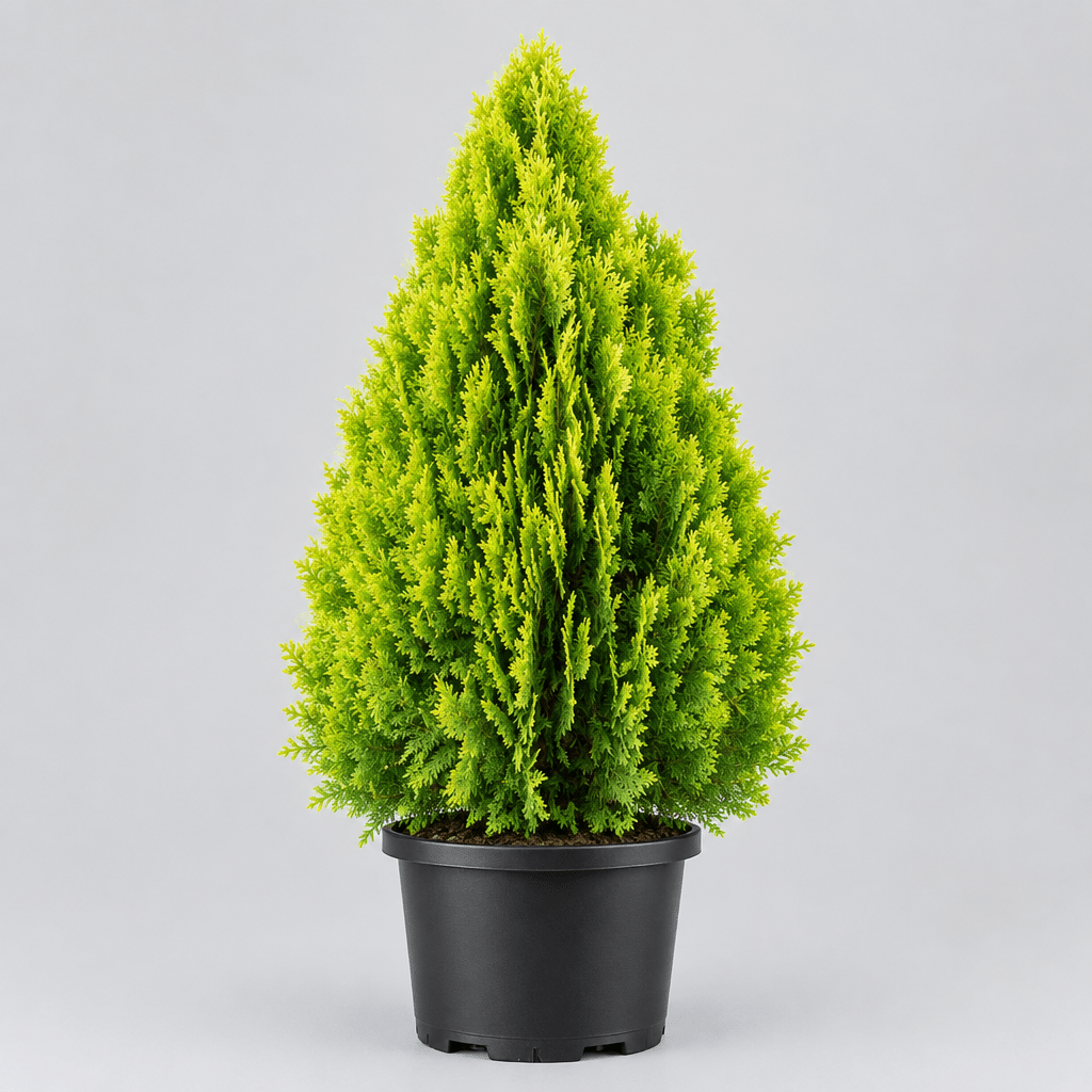 Thuja Orientalis 'Pyramidalis Aurea' Fidanı (Piramit Altını Mazı) - 1-2 Yaş - Bahçevilya