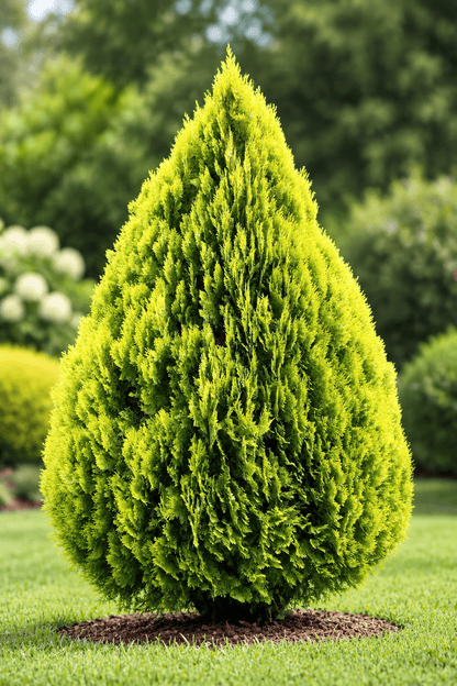 Thuja Orientalis 'Pyramidalis Aurea' Fidanı (Piramit Altını Mazı) - 1-2 Yaş - Bahçevilya